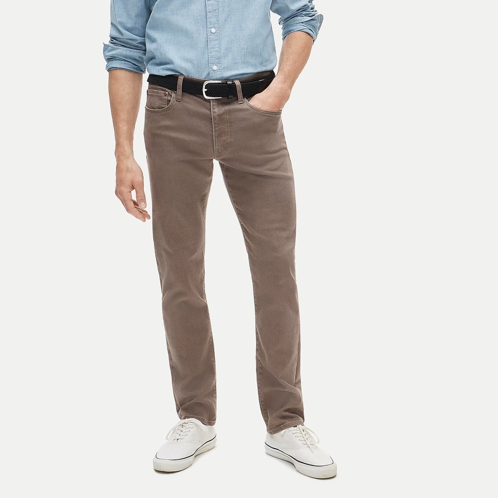 J Crew 484 Slim Brown Cotton Corduroy Pants Preppy Minimalist Mens 30x32